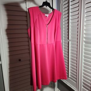 Elegant Asymmetrical Pink Dress